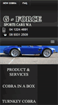 Mobile Screenshot of gforcesportscars.com.au